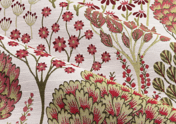 Ophelia Pencil Pleat, Rednut - Ready Made Curtains - Image 4